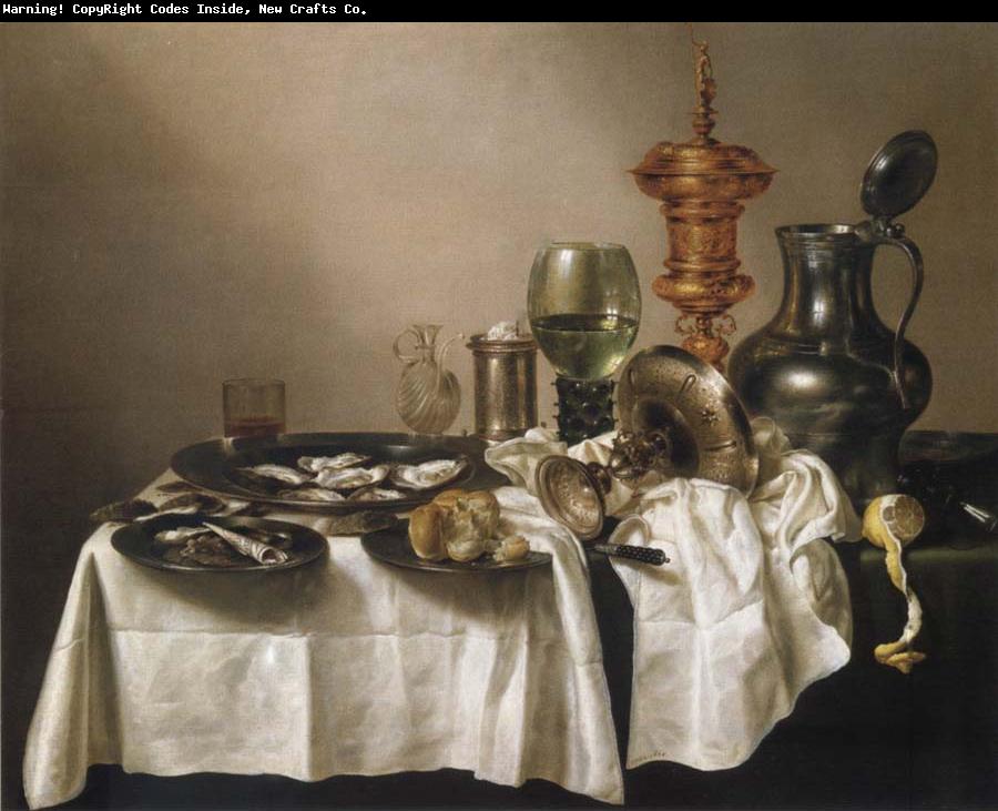 Willem Claesz Heda Style life with gilded cup